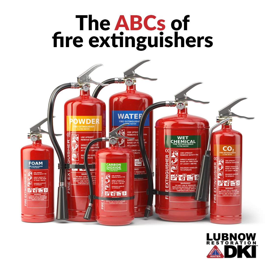DKILubnow's tweet photo. Here’s a quick cheat sheet to make choosing the right extinguisher easy as ABC:

🧯 Class A – for ordinary combustibles
🧯 Class B – for flammable liquids
🧯 Class C – for electrical fires 

Visit https://t.co/ueGWekKuw0

#DKILubnow #Restoration #FireSafety #LondonON https://t.co/8Q45QaecFl