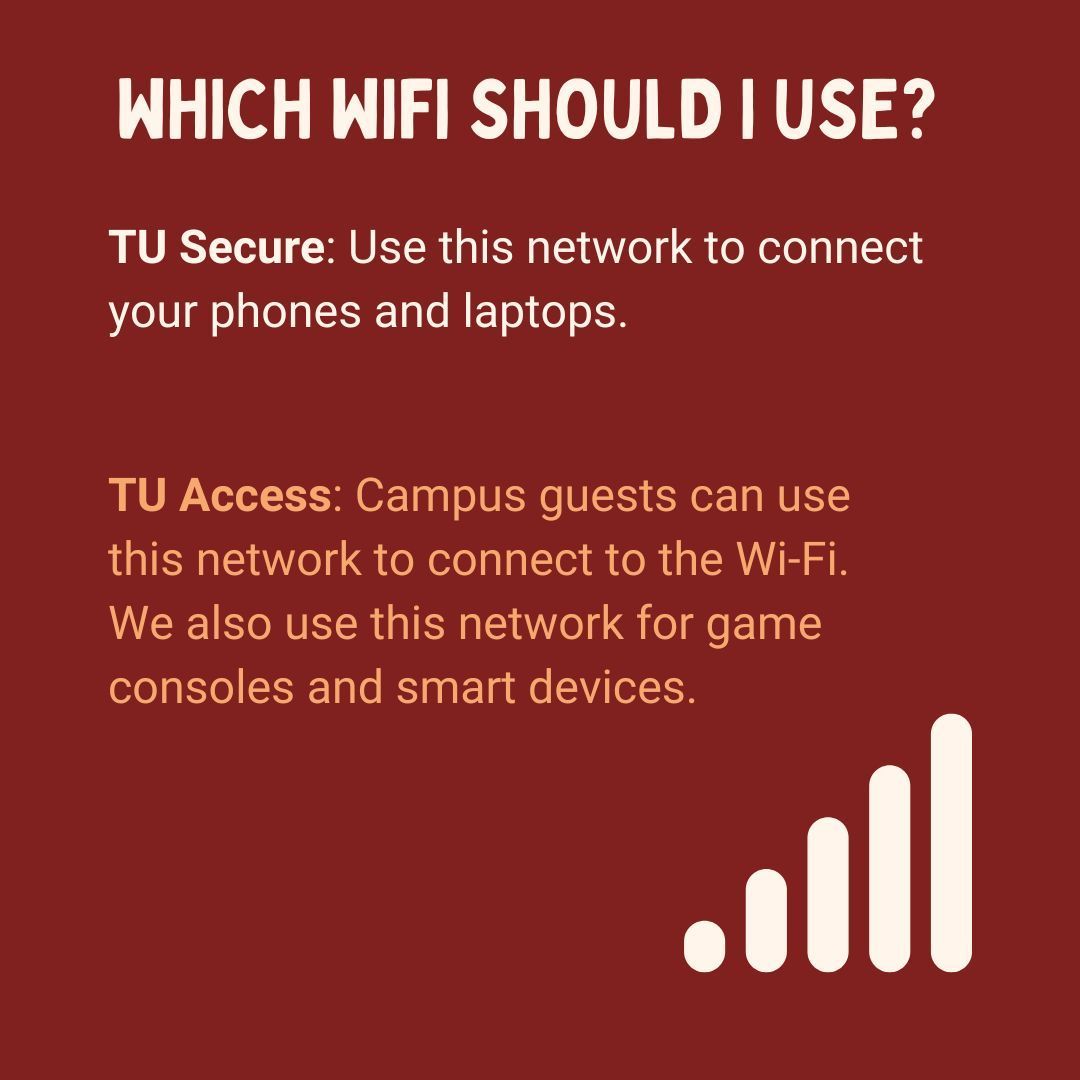 Not sure which network to connect to? We've got you covered! For more assistance, check out our bio link. #network #help #technology #internet #information #connectivity#TrinityITS #TrinityUniversity #TrinityUITS #trinitytigers #TigerPride