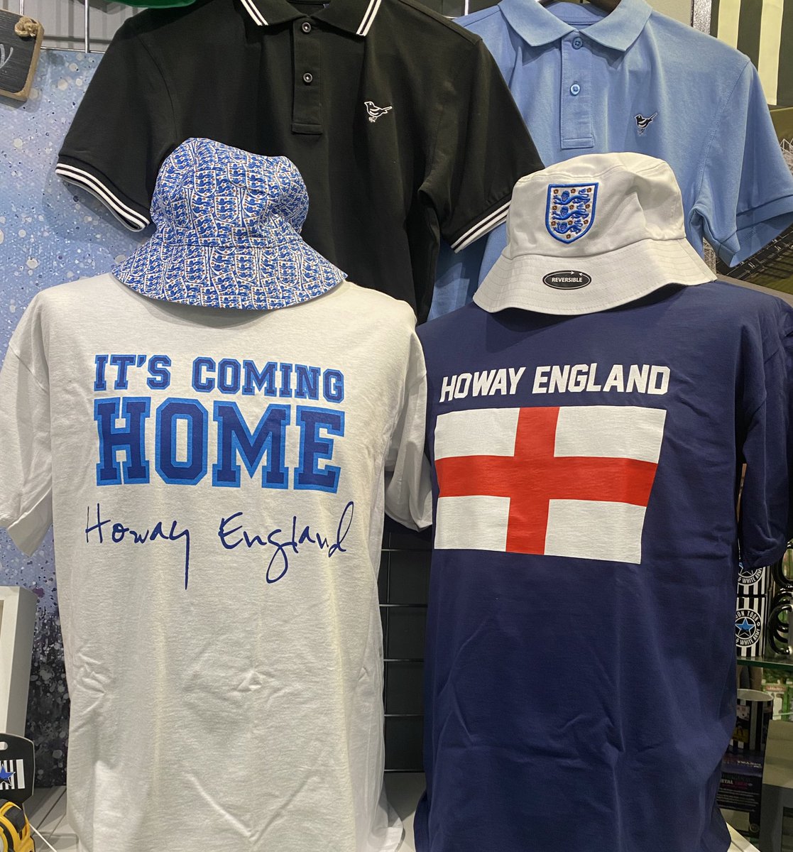 BackPageShop's tweet photo. Howay England. Limited Stock Now Available at The Back Page shops &amp; online. https://t.co/IyjKwf0Vfx