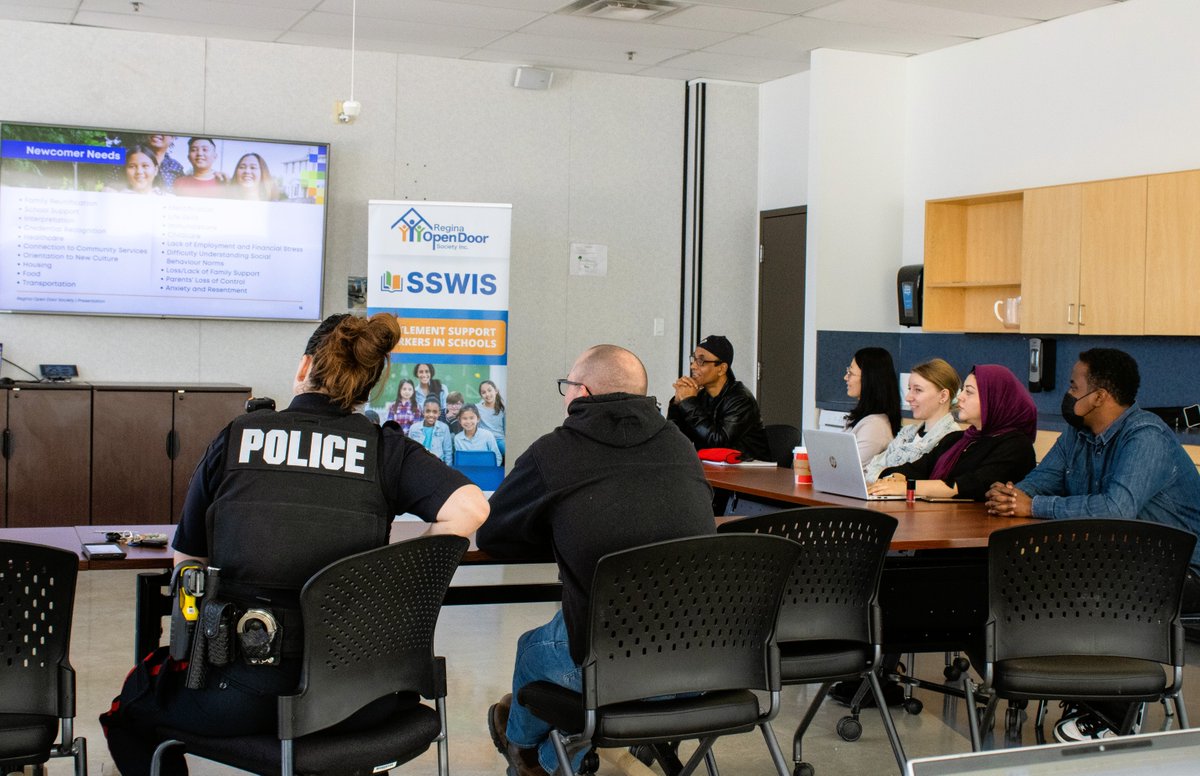 Our SSWIS team presented to Regina school resource officers to introduce our staff and programs and foster collaboration. 

Together with <a href="/reginapolice/">Regina Police</a>, we ensure newcomer families access needed resources and service providers understand the communities they serve.

<a href="/RPSCultural/">RPS Cultural Unit</a>
