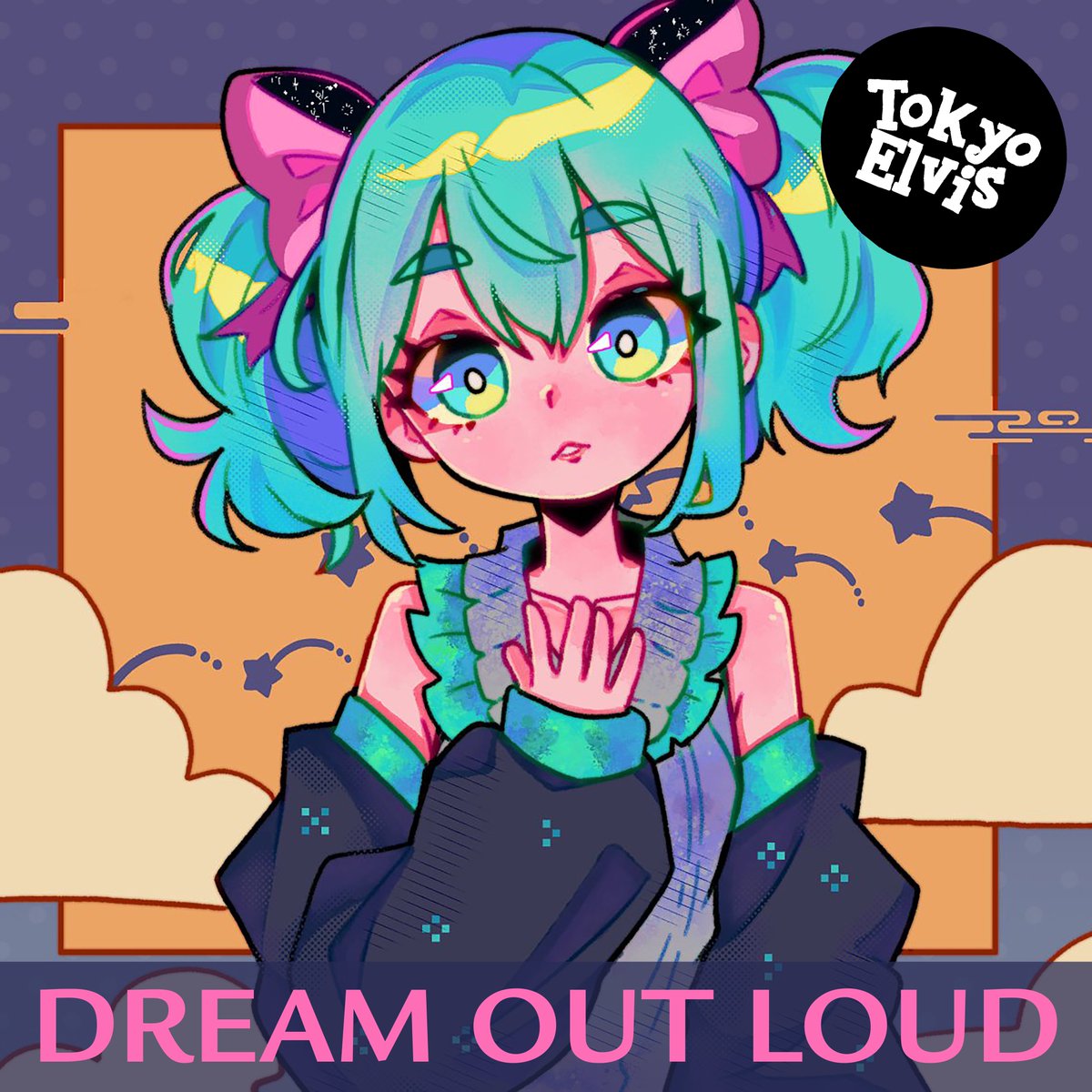 **Dream Out Loud (feat. Hatsune Miku)** June 21st 🎶✨ 

Illustration: @rindessg