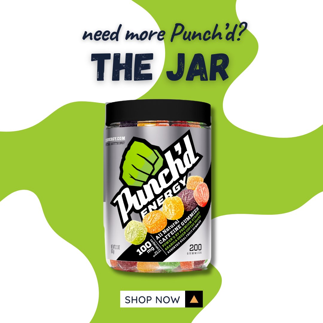 PunchdEnergy's tweet photo. Fuel your summer adventures with the ultimate stash of Punch'd Energy gummies! ππ This jar is your secret weapon for staying energized and ready for anything.
Get yours: https://t.co/Onp9pIy21x
#punchenergy https://t.co/5Gapp49hJR