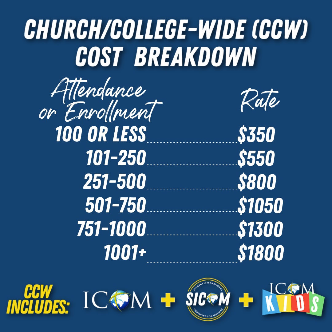 Has your church/college/campus ministry registered for ICOM yet? With the group registration, everyone can attend ICOM with no registration fee! Check out this week's eblast for the full details on why your church/college should register for ICOM 2024: ow.ly/1Ajv50Si2nV