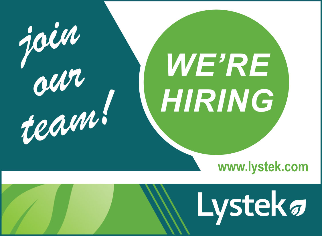 Lystek is seeking qualified applicants for three positions: 
 
    • Business Development Coordinator 
    • Project Coordinator
    • Product Coordinator
 
Visit this link for more information and to apply. bit.ly/3U4Xae2  #Sustainable #BiosolidsManagement