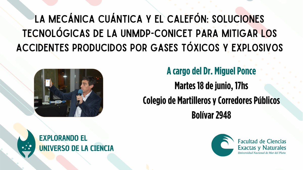 FCEyN - UNMdP (@fceyn_unmdp) on Twitter photo El martes 18/6, a las 17hs, tendremos una charla sobre tecnologías de prevención de accidentes con monóxido de carbono, a cargo del Dr. Miguel Ponce, en el Colegio de <a href="/MartillerosMDP/">Martilleros MDP</a> El martes 18/6, a las 17hs, tendremos una charla sobre tecnologías de prevención de accidentes con monóxido de carbono, a cargo del Dr. Miguel Ponce, en el Colegio de <a href="/MartillerosMDP/">Martilleros MDP</a>