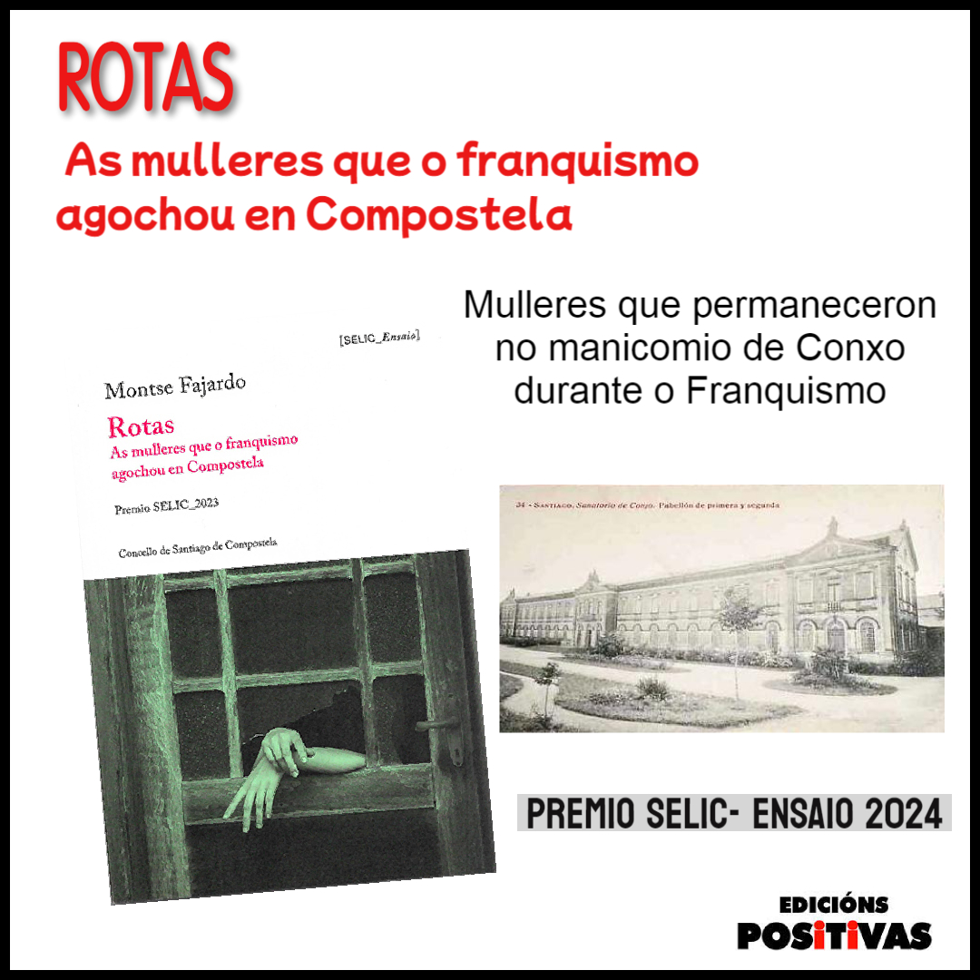 ROTAS
Mulleres que permaneceron no manicomio de Conxo durante o Franquismo.
<a href="/MontseFajardoP/">Montse Fajardo</a>
PREMIO SELIC- ENSAIO 2024
libreriaabrente.es/products/rotas…