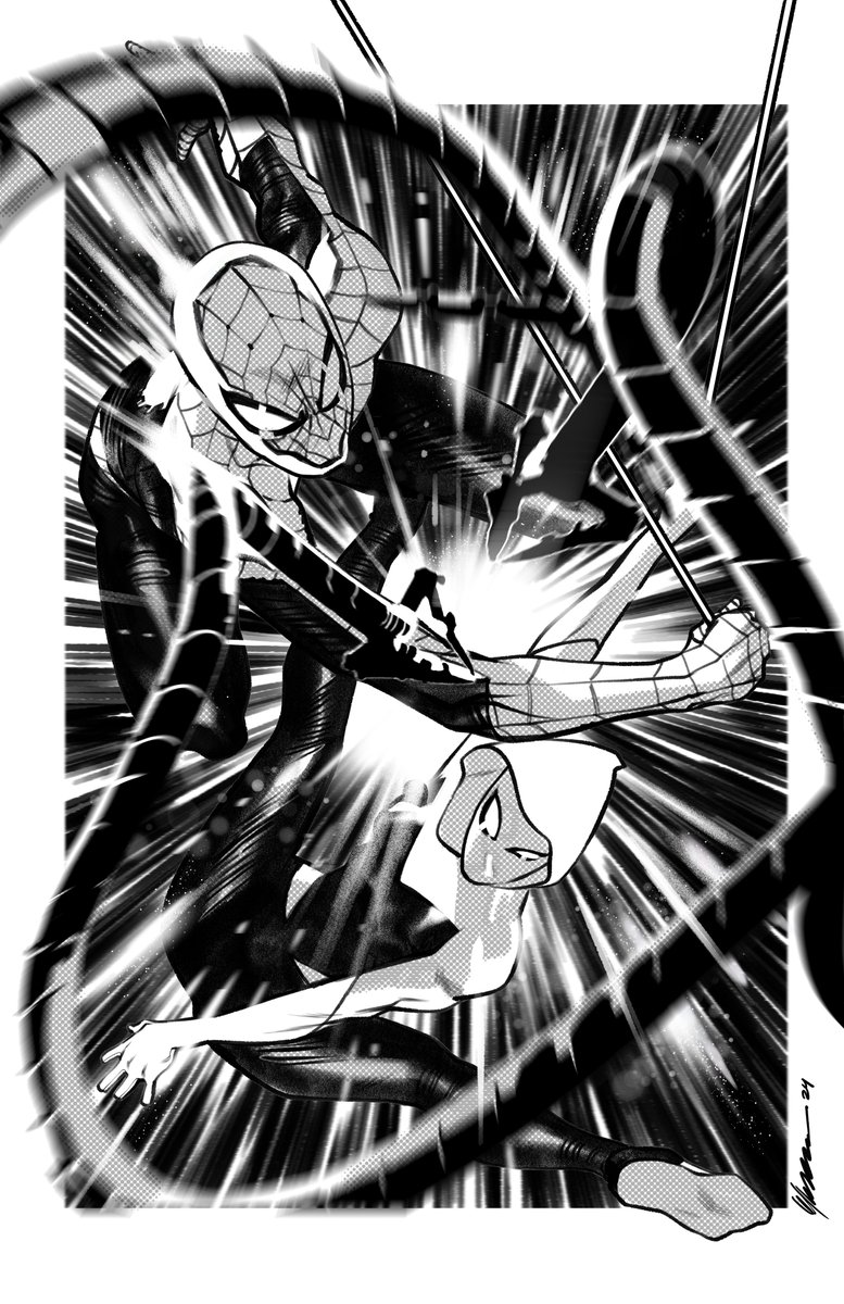 #spiderman #spidergwen #marvelcomics #gwenstacy #milesmorales #spiderverse #marveluniverse #comicbookart #fanart #geeklife #comiccommunity #spidermanandgwen #spidergwenfans #instaart #instaartist #marvelfans #comicbooklove #spiderlove #spidermanfans #spidermangwen #marvelcouples