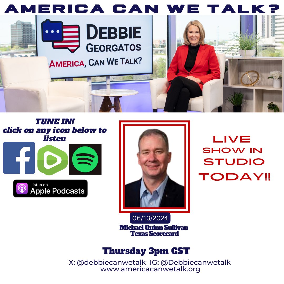 DebbieCanWeTalk's tweet image. So excited to talk with ⁦@MQSullivan⁩ about #elections, #Hubris #txlege and #kingmakers