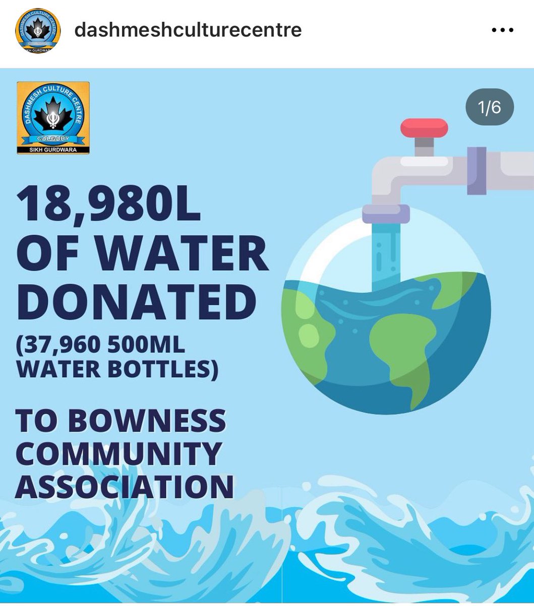 jeetsidhu_'s tweet photo. Northwest Calgary, Alberta had a watermain break

- @gnfkCanada brought food and water for 450 families in Bowness

- @DashmeshC has delivered 18,980L of water to Bowness as well

Canadian politicians tell Sikhs to assimilate but I think our culture is good. We need more of it. https://t.co/E6nLpZzJrp