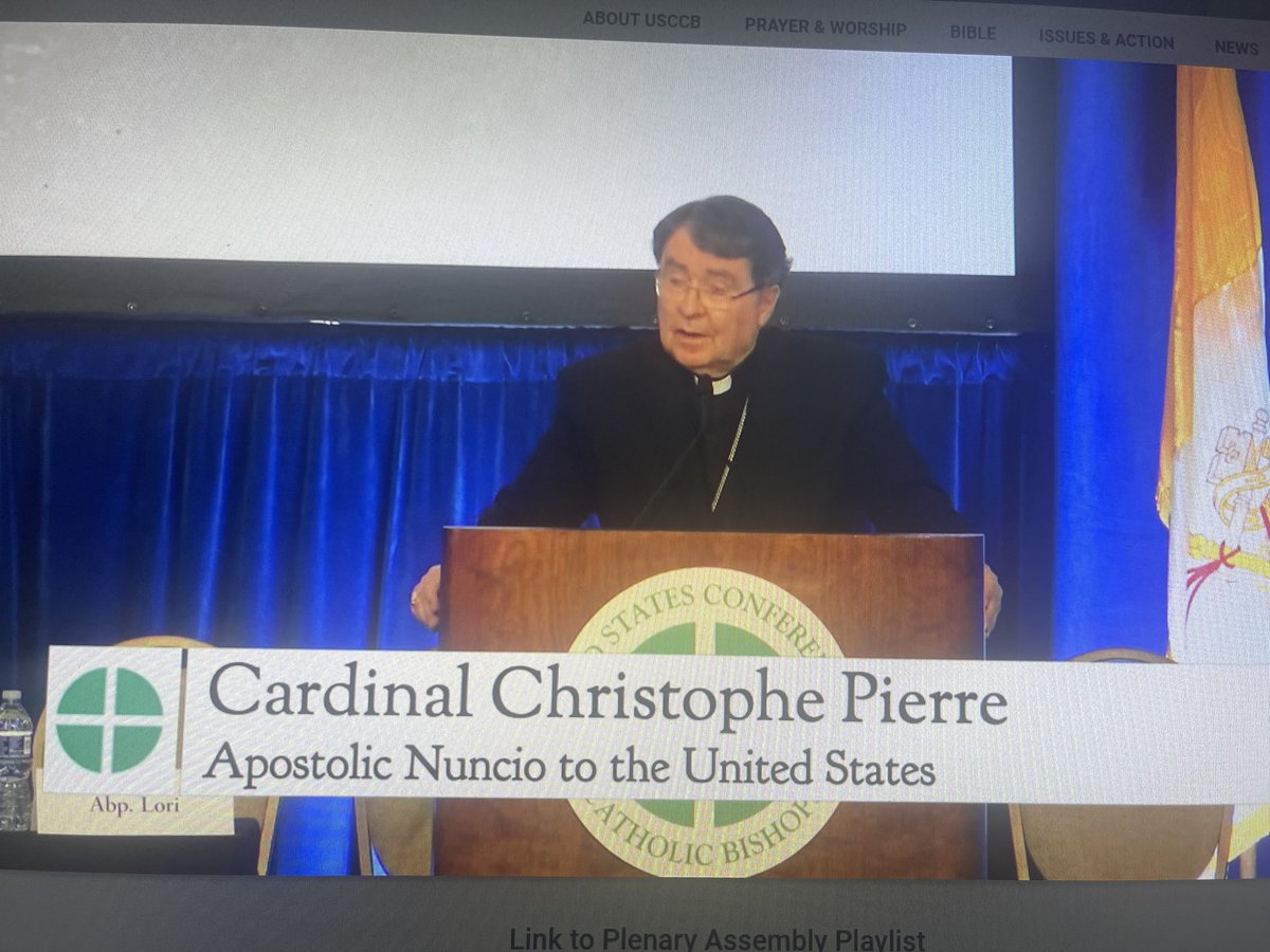 lambom2's tweet photo. Cardinal Pierre gives inspiring reflection on the wounds of the Church touching the wounds of the Risen Christ for healing during the plenary for #USCCB24 https://t.co/VZOgpWWxsT
