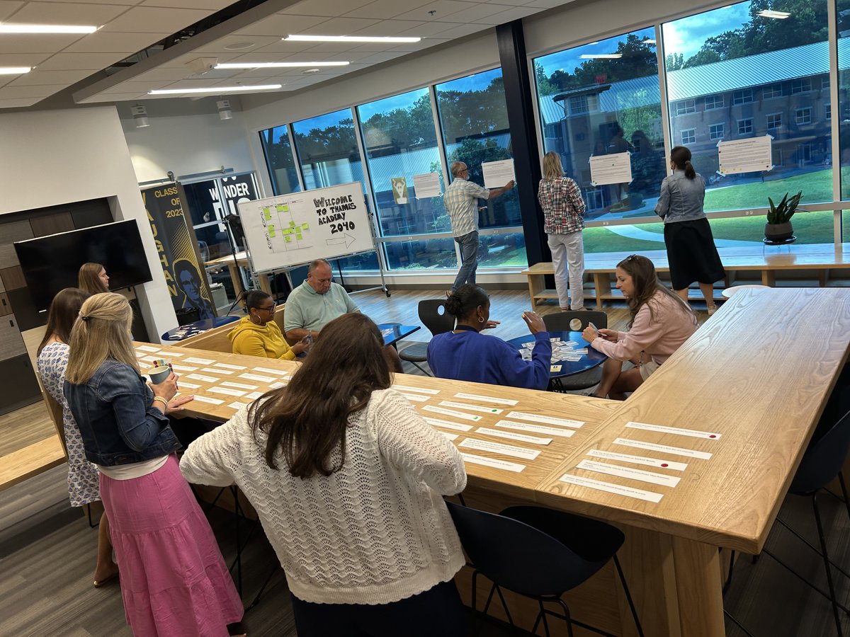 jcolley8's tweet image. .@TheMVSchool leadership team recently engaged in a workshop based on our latest R&amp;amp;D report on #FuturesThinking &amp;amp; #foresight practices. In a gallery walk, we scanned headlines, unpacked of #scenarios, &amp;amp; engaged in rich storytelling.

Check out the report:
mvventures.org/shop/spring-20…