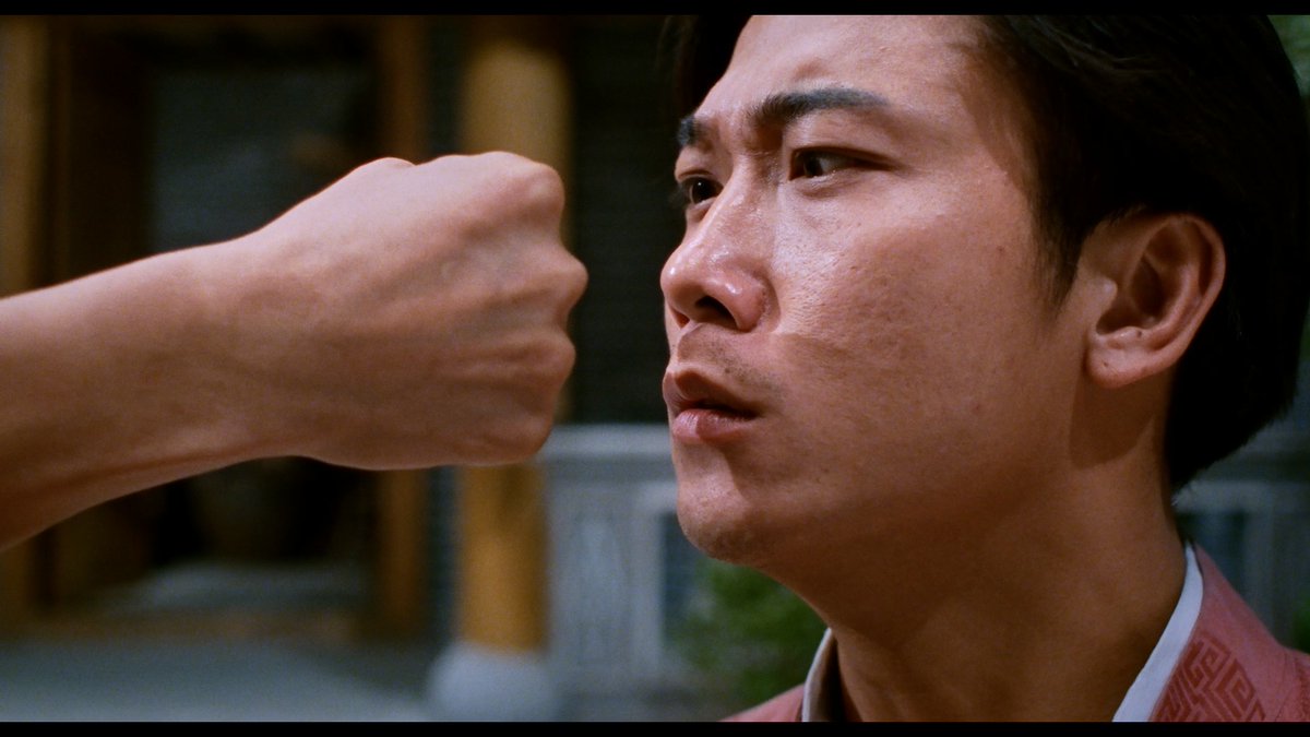 sacred18fighter's tweet image. The newly 4K-remastered @jetli_official classic #FistofLegend looks fantastic! Much better than I had expected. Look at those facial and textile details. #ChenZhen becomes more bad-ass.💪 A huge shout out to @88_Films . This is only #1080P now I am super hyped for the UHD!😍