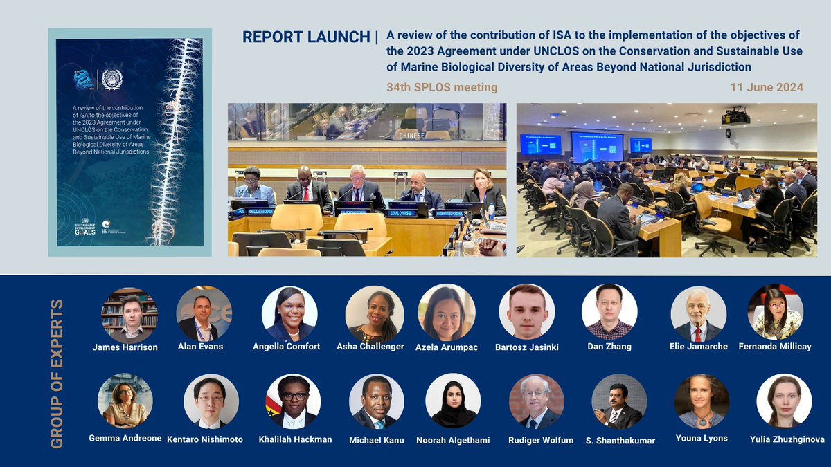 Just launched: an independent report examining ISA role in implementing the 2023 Agreement on the Conservation and Sustainable Use of Marine Biological Diversity in Areas Beyond National Jurisdiction.

🔗 Discover more: bit.ly/3Xm2NYw

#ISAat30 #OceanProtection #BBNJ