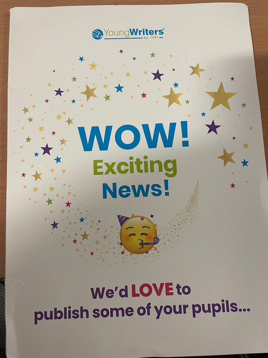 P3 were delighted today to find out that their poems have been selected to be published in the Young Writers Poetry Book! <a href="/YoungWritersCW/">Young Writers</a> #YW