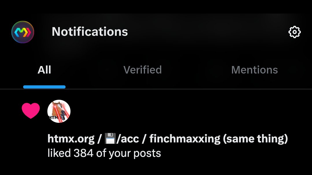 Alright, <a href="/htmx_org/">htmx.org / CEO of Rizz'em w/the 'Tizm (same thing)</a> we like you too, but you don't have to get weird about it now that likes are private