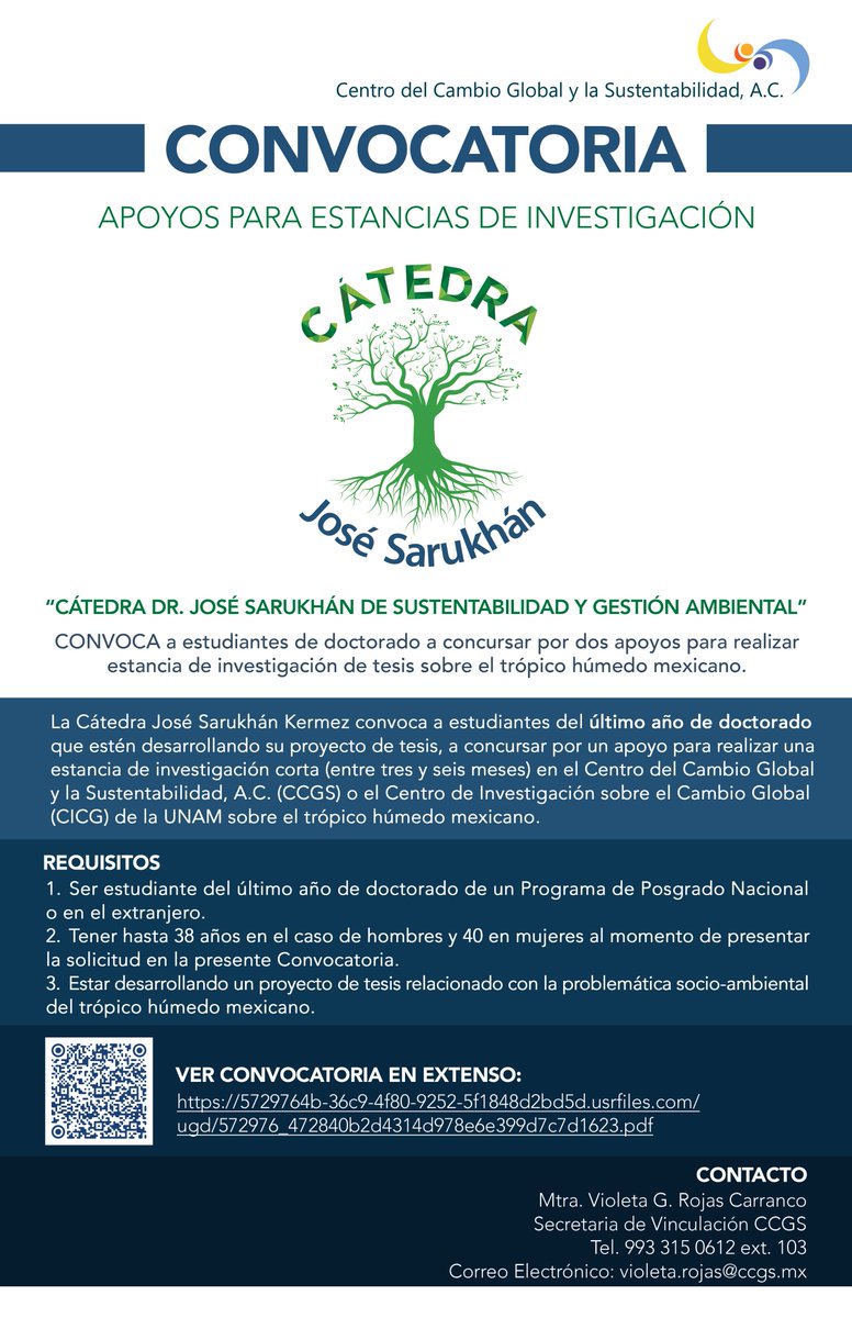 Consulta la Convocatoria:
"Cátedra José Sarukhán"
Convocatoria completa en:

…9-4f80-9252-5f1848d2bd5d.usrfiles.com/ugd/572976_472…