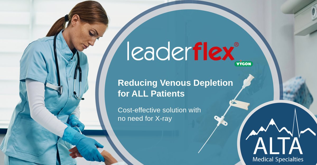 alta_med_spec's tweet image. We are helping hospitals reduce venous depletion with the use of #leaderflex, an extended dwell PIV. #VascularAccess