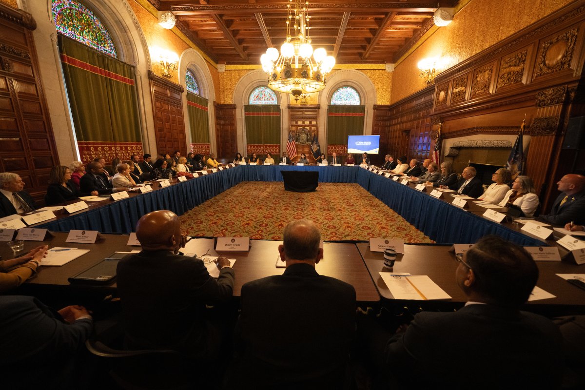 What an honor it is to serve under <a href="/GovKathyHochul/">Governor Kathy Hochul</a> with such an incredible group of fellow cabinet members! Proud to gather today and put the Governor's plans into action to create a safer, healthier, and more affordable New York for all.