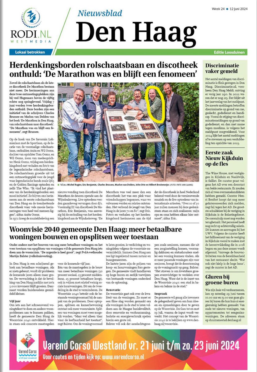 JohnmOrie's tweet photo. @RodiDenHaag 
Beste redactie,

Ik sta op de foto over het herdenking bord van de Marathon.
Mijn naam is John Orie en ben benieuwd of u mij een kopie van de krant kan toesturen.
Ik kijk uit naar uw reactie.

Met vriendelijke groet,

John Orie https://t.co/vo9CiBKeod