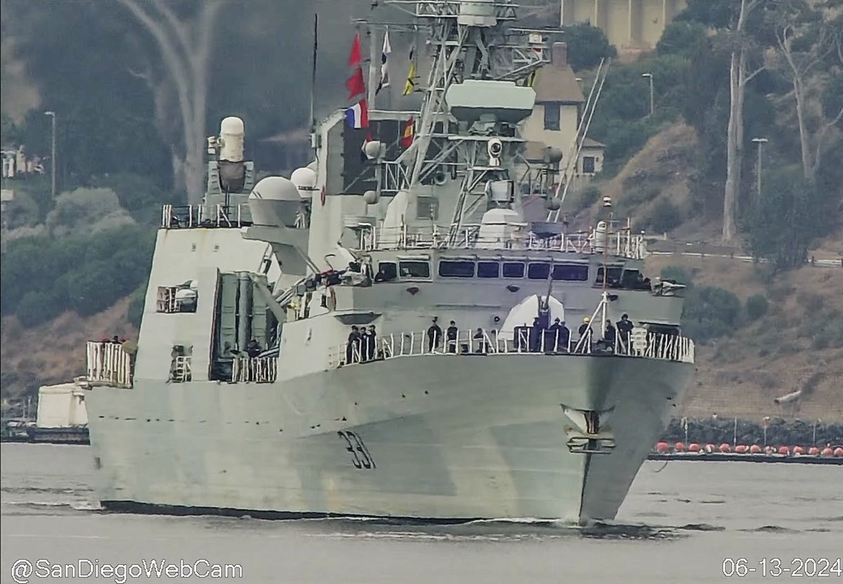 WarshipCam's tweet photo. HMCS Vancouver (FFH 331) Halifax-class frigate coming into San Diego - June 13, 2024 #hmcsvancouver #ffh331
SRC: webcam https://t.co/iSbPwZL6Ay