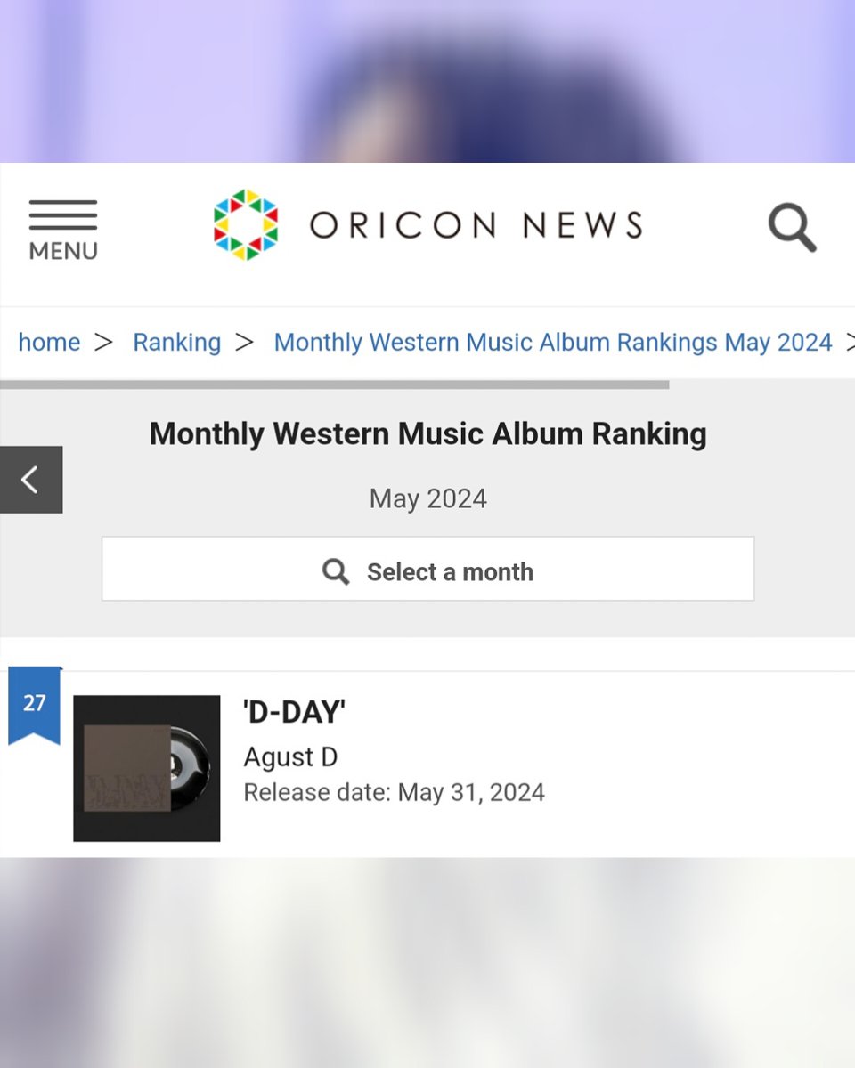 UpdateYGBrasil's tweet photo. 🗞️|| O vinil/LP de "D-Day" do Agust D estreiou em 27º lugar na parada mensal de álbuns ocidentais da Oricon em maio! 🇯🇵

Você ainda pode garantir o seu 👇
🔗: https://t.co/eDmyAYuQwG

CONGRATULATIONS AGUST D
#AgustD #SUGA #슈가 

©DataAgustD

~🎹 https://t.co/qmRnUS1JNT