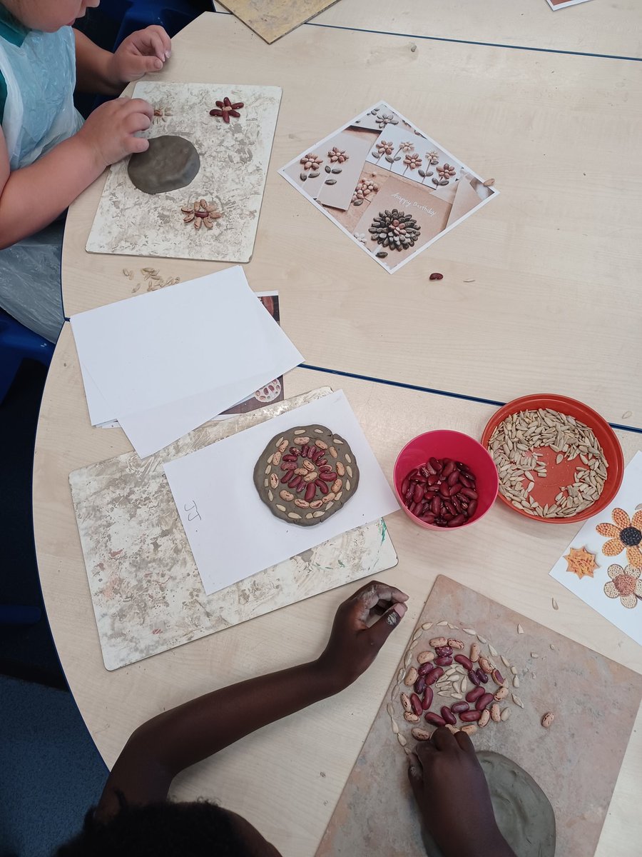 MissSF11's tweet photo. Year 2 enjoyed exploring different patterns and making their clay tiles ready for picture this 🙂 @ColeridgeSchool https://t.co/kOKFx2u4Er