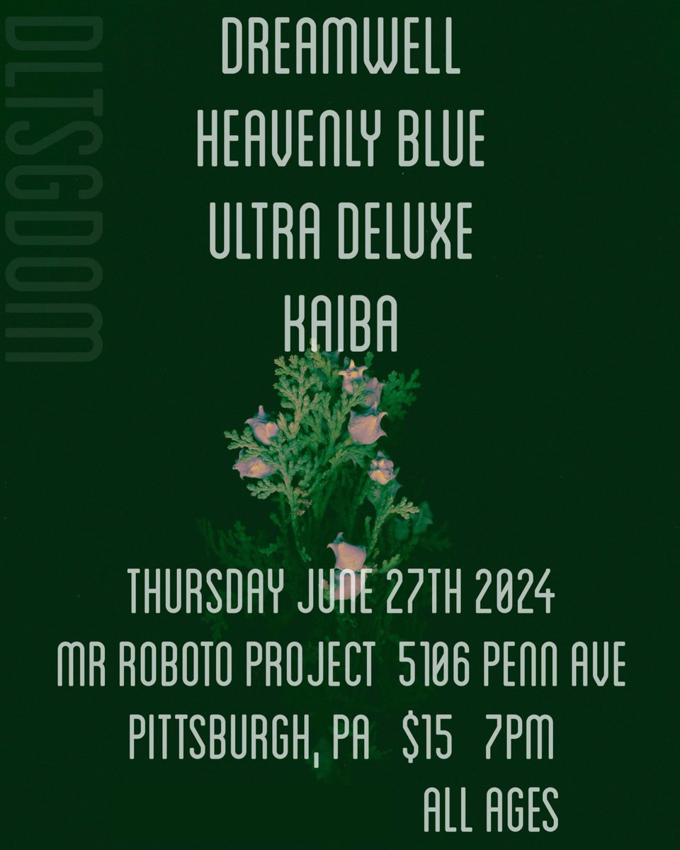 DLTSGDOM! Collective (@dltsgdomshows) on Twitter photo TWO WEEKS FROM TODAY: <a href="/dreamwellri/">Dreamwell</a> w/ @heavenly_crew + <a href="/ultradeluxe666/">ultra deluxe</a> + Kaiba at <a href="/RobotoProject/">The Roboto Project</a>!!
TICKETS: dltsgdom.ticketleap.com/dreamwell-heav… TWO WEEKS FROM TODAY: <a href="/dreamwellri/">Dreamwell</a> w/ @heavenly_crew + <a href="/ultradeluxe666/">ultra deluxe</a> + Kaiba at <a href="/RobotoProject/">The Roboto Project</a>!!
TICKETS: dltsgdom.ticketleap.com/dreamwell-heav…