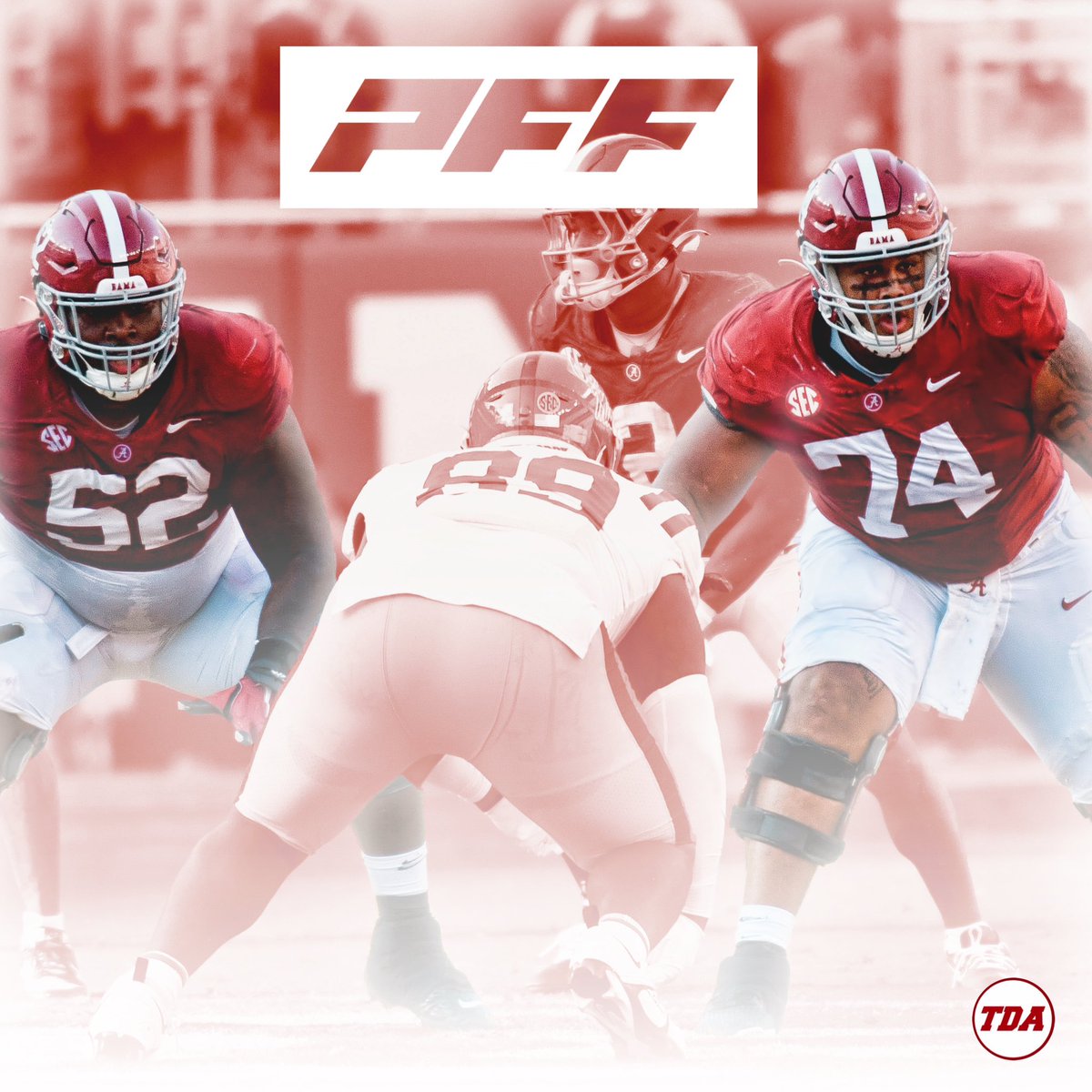 According to <a href="/PFF_College/">PFF College</a> Alabama has the best offensive line in college football.