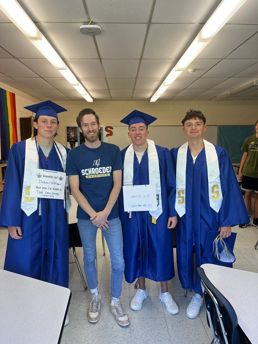 This flick is STACKED!

<a href="/Nick_sellitto24/">Nick Sellitto</a>, <a href="/DrewHilfiker/">Drew Hilfiker</a>, Nico are all studs (in the classroom, on field, on the court, and on the ice).

Love the leadership and energy they bring to this school!

True legends! 😤