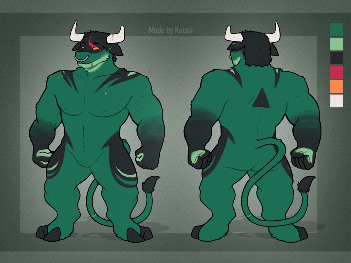 KacaiiARTS's tweet photo. 🐂 Reference Sheet for Zelphur [ c/mmission ] https://t.co/ePzjDEJaMV