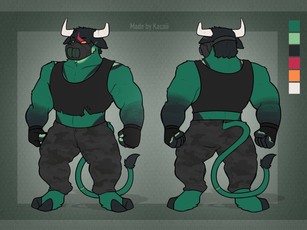 KacaiiARTS's tweet photo. 🐂 Reference Sheet for Zelphur [ c/mmission ] https://t.co/ePzjDEJaMV