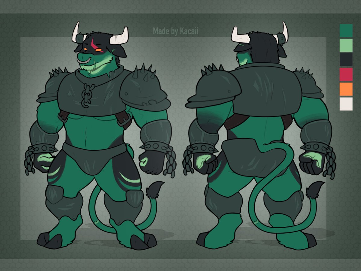KacaiiARTS's tweet photo. 🐂 Reference Sheet for Zelphur [ c/mmission ] https://t.co/ePzjDEJaMV