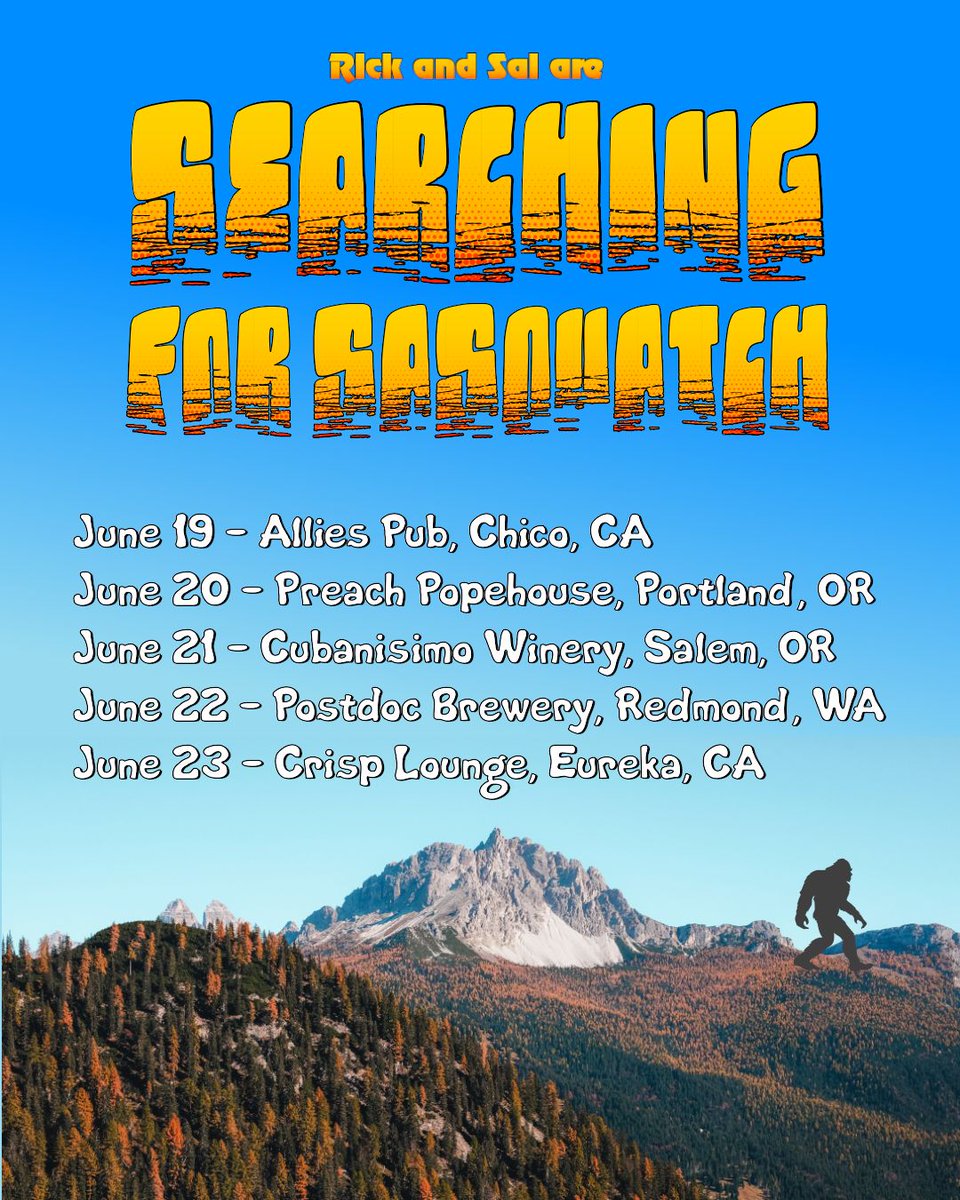 ThatComicSal's tweet photo. Next week, I'm hitting the Pacific Northwest for a string of shows with @WhosRickStorer. Track us down if you are in the area! https://t.co/xWMEFFyIO8