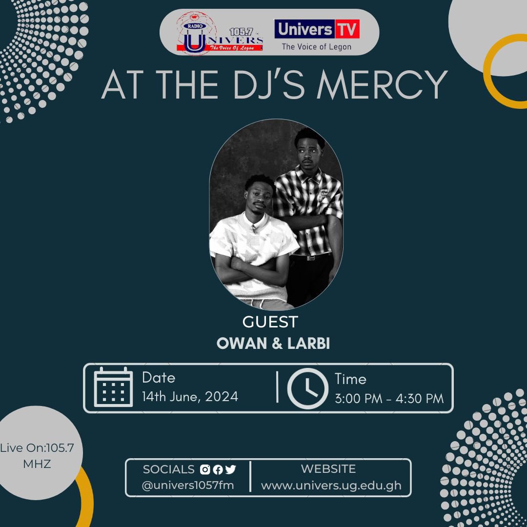 owanandlarbi's tweet photo. Make time and tune in @univers1057fm_ tomorrow in the afternoon❤️
https://t.co/IPPQeTuk6g
#LATB https://t.co/J2VCn8MDBO