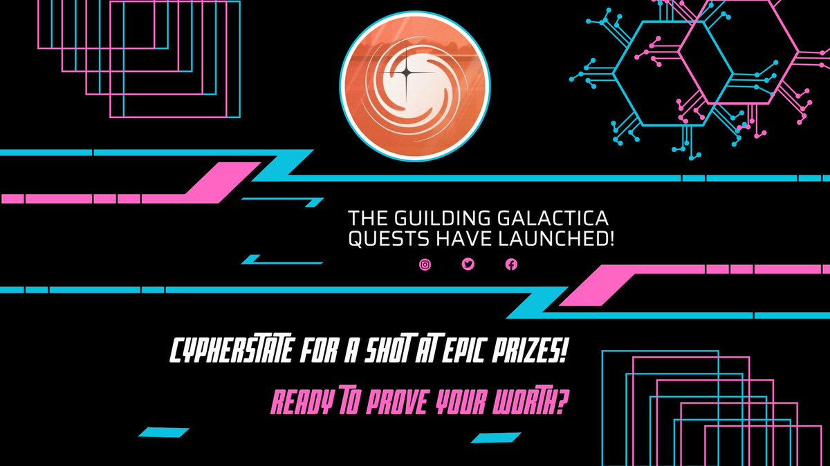 Kiyomi_Crypto's tweet photo. #Galacticans! The Guilding @GalacticaNet quests have launched! Team up, conquer challenges, and dominate the #CypherState for a shot at epic prizes!
Ready to prove your worth?Get questing now! #GuildingGalactica #Zero1Labs #CommunityTournament #Galactica #GNET $DEAI https://t.co/NjRMNTGLry