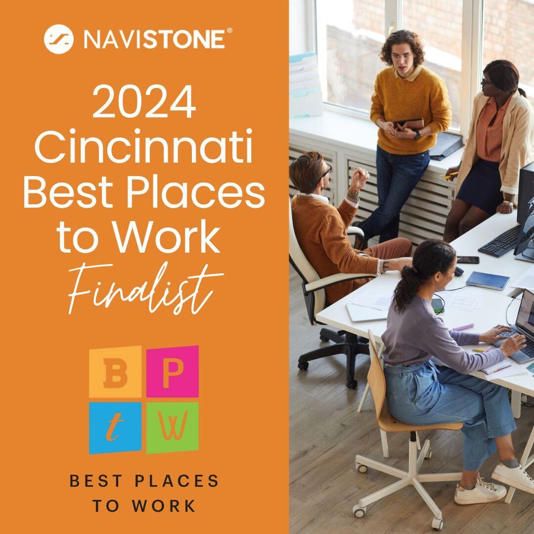 Great news! NaviStone has been named a Finalist for the 2024 Cincinnati Best Places to Work! Finalists will be recognized, and winners will be announced on August 22. Stay tuned! 

#BestPlacestoWork #Cincinnati #NaviStone