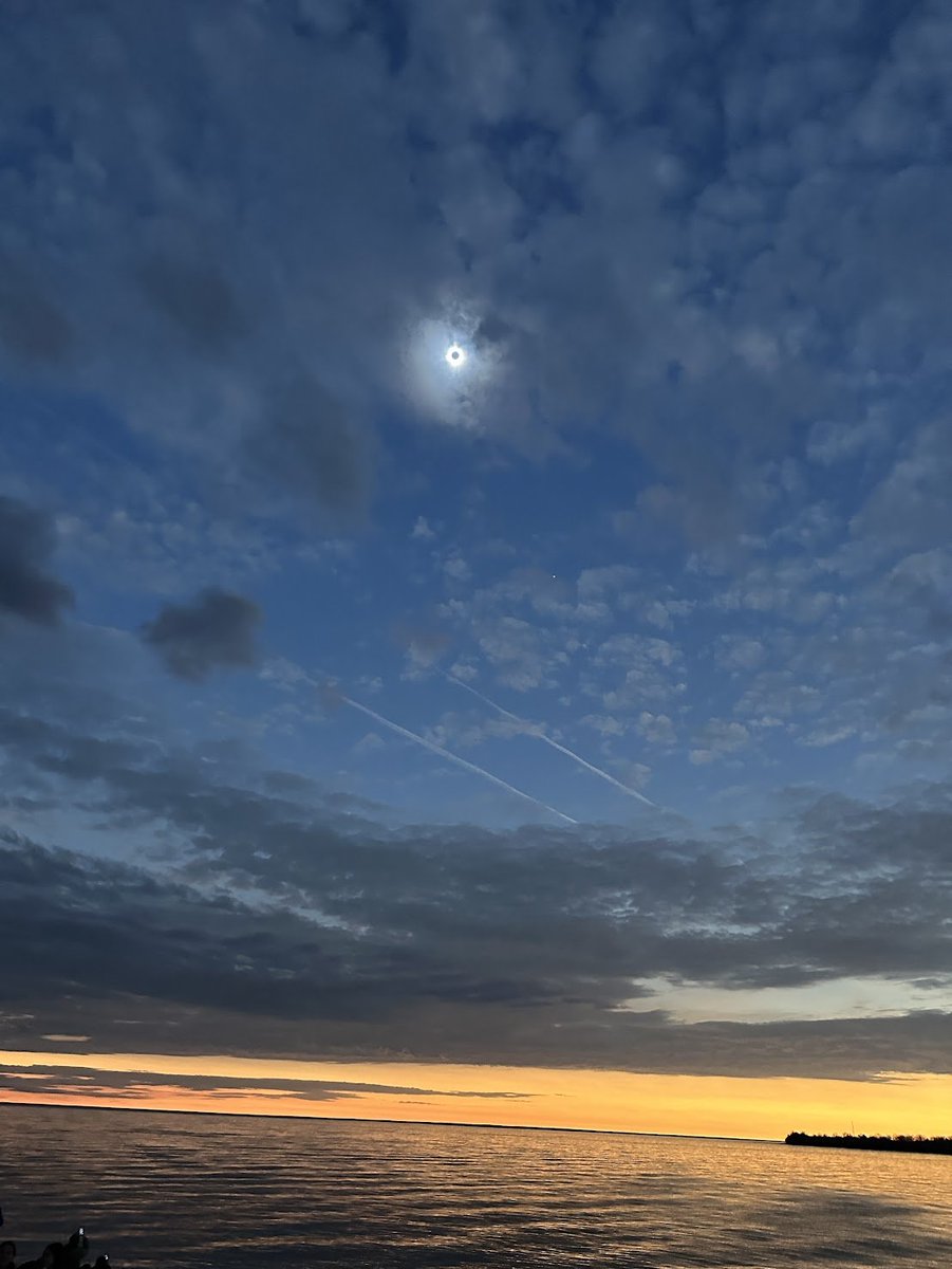 painted michael and i watching the total eclipse on top of a lighthouse. he should've proposed