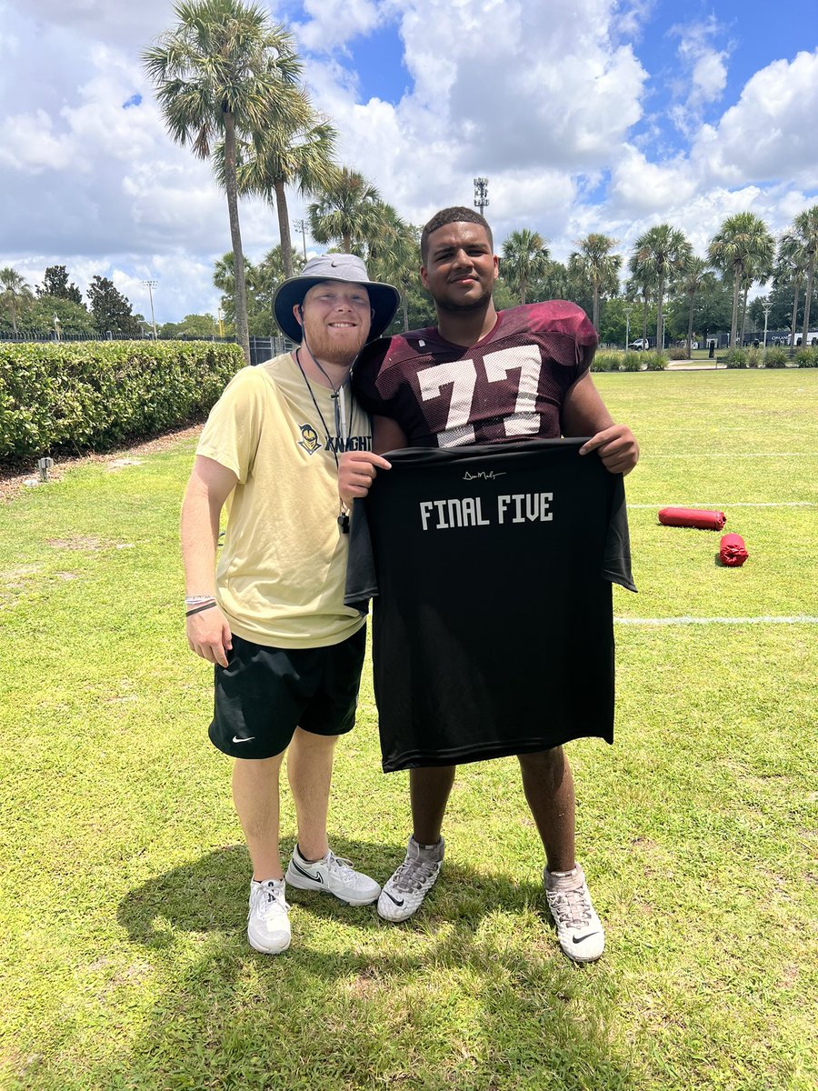 Adarian77's tweet photo. Had a fun day today competing and learning new things.@UCF_Football @coach_agward5 @AstronautFB @UCF_Recruiting @CoachGusMalzahn @CoachHand https://t.co/hFSInGcVBF