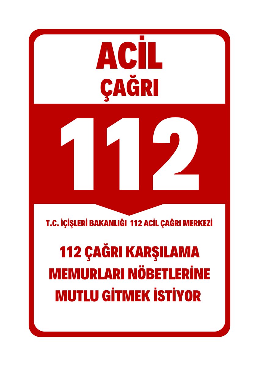 Personel eksikliği biran önce giderilmeli
Maaş eşitsizliği sona ermeli
Özlük ve mali haklarımız iyileştirilmelidir
Çağrı karşılama memurları olarak sesimizin duyulmasını istiyoruz 

#112AcmdeAcilDurum

<a href="/TC_icisleri/">T.C. İçişleri Bakanlığı</a> 
<a href="/AliYerlikaya/">Ali Yerlikaya</a> 
<a href="/TARIKBAHADIR43/">Tarık BAHADIR</a>
<a href="/NedimAkmese/">Nedim Akmeşe</a>
<a href="/illeridaresi/">İller İdaresi Genel Müdürlüğü</a>