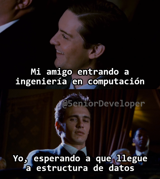 5eniorDeveloper's tweet photo. ¿Cuál fue la materia más difícil en su carrera?

Donde estudié, a estructura de datos le decíamos "sepultura de vatos" si pasabas esa materia, ya estabas listo! https://t.co/rLjSASCKLK