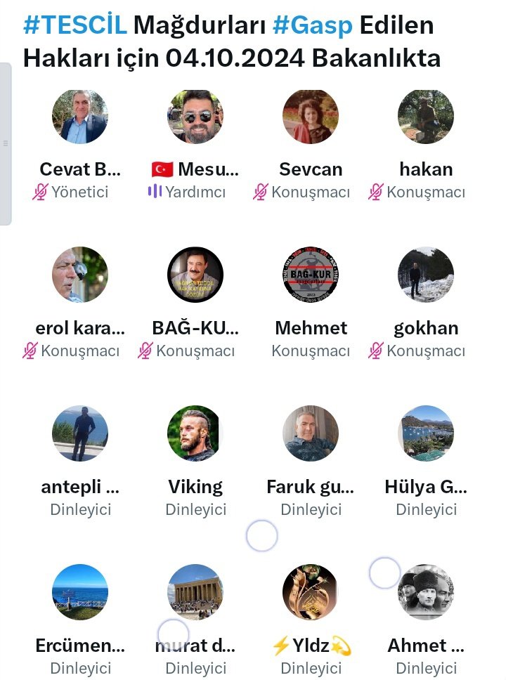 Sevcan (@sevcan66063940) on Twitter photo <a href="/Onuronal_/">Onur Önal</a> #BağkurTESCİLMağdurları #Gasp Edilen Hakları için 04.10.2024 BAKANLIK ÖNÜNDE TOPLANIYOR.Bu #HAKSIZLIĞA Dur Demek için Verilen sözlerin Tutulması İçin
<a href="/eczozgurozel/">Özgür Özel</a>
<a href="/RTErdogan/">Recep Tayyip Erdoğan</a>
<a href="/isikhanvedat/">Prof. Dr. Vedat Işıkhan</a>
<a href="/vedatbilgn/">Vedat Bilgin</a>
<a href="/nowhaber/">NOW HABER</a>
<a href="/halktvcomtr/">Halk TV</a>
<a href="/atvcomtr/">atv</a>
<a href="/cnnturk/">CNN TÜRK</a>
<a href="/ntv/">NTV</a>
#BağkurTESCiLÇözümİstiyor <a href="/Onuronal_/">Onur Önal</a> #BağkurTESCİLMağdurları #Gasp Edilen Hakları için 04.10.2024 BAKANLIK ÖNÜNDE TOPLANIYOR.Bu #HAKSIZLIĞA Dur Demek için Verilen sözlerin Tutulması İçin
<a href="/eczozgurozel/">Özgür Özel</a>
<a href="/RTErdogan/">Recep Tayyip Erdoğan</a>
<a href="/isikhanvedat/">Prof. Dr. Vedat Işıkhan</a>
<a href="/vedatbilgn/">Vedat Bilgin</a>
<a href="/nowhaber/">NOW HABER</a>
<a href="/halktvcomtr/">Halk TV</a>
<a href="/atvcomtr/">atv</a>
<a href="/cnnturk/">CNN TÜRK</a>
<a href="/ntv/">NTV</a>
#BağkurTESCiLÇözümİstiyor