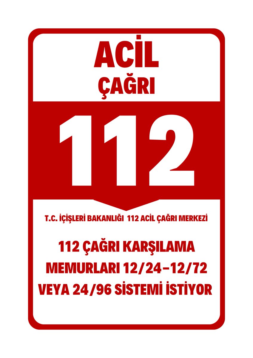 #112AcmdeAcilDurum <a href="/AliYerlikaya/">Ali Yerlikaya</a> <a href="/TC_icisleri/">T.C. İçişleri Bakanlığı</a> <a href="/illeridaresi/">İller İdaresi Genel Müdürlüğü</a>