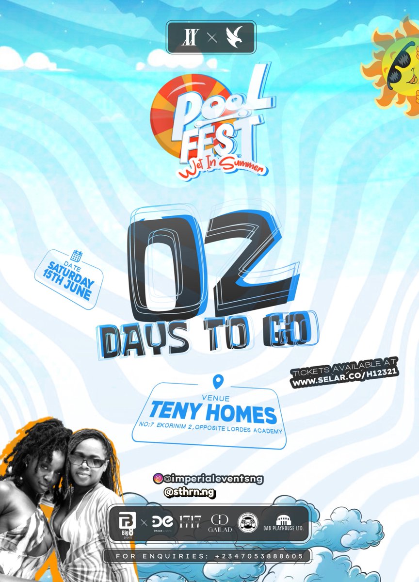 IImperialGroup's tweet photo. ⏰ Only 2 days left until Pool Fest 24: Wet in Summer 💦
~Early Bird tickets~ New price for Tickets
https://t.co/2NA4aefZxE
Plus, check out our official vendors that will live at Pool fest 🥘🫕🍻🍹
Get your tickets now and let's make a splash! #PoolFest https://t.co/BZUuHtQvOz