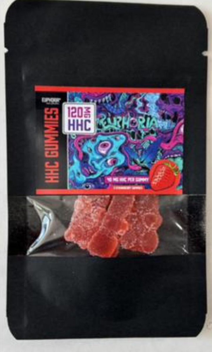 ⚠️ La Consejería de Sanidad de la <a href="/ComunidadMadrid/">Comunidad de Madrid</a> ha tenido conocimiento de la presencia de una caja con “gominolas gummies con HHC” 

👉 Estos productos, con sustancias ilegales con riesgo para la salud, no son aptos para su consumo.