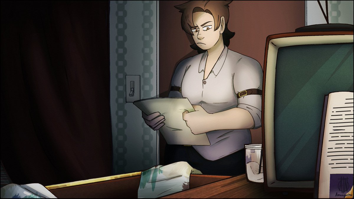 Amangerine's tweet photo. Key scenes from a class project, oh to be a forger planning revenge https://t.co/0BZYy4YoS6