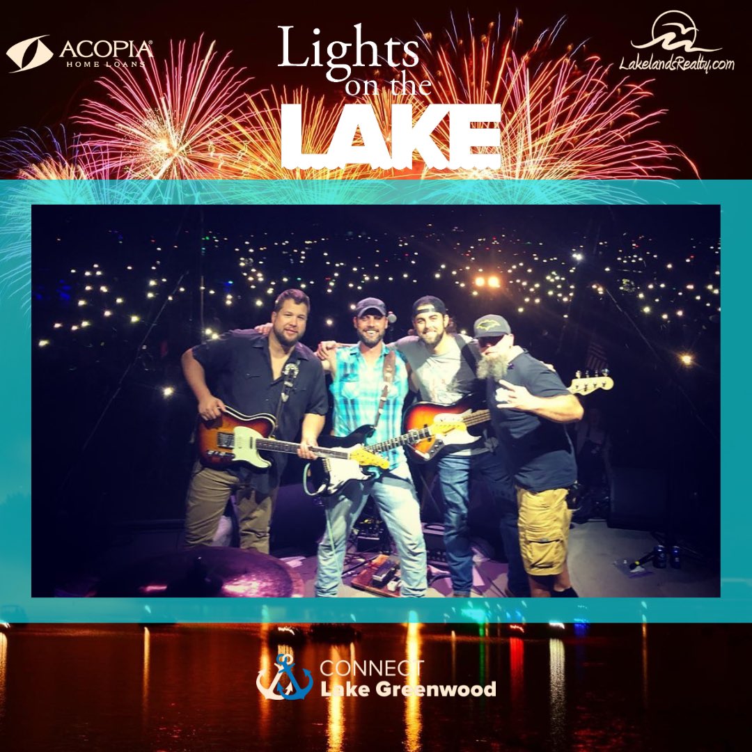 ConnectLakeGWD's tweet photo. You know ‘em! You love ‘em! ❤️And they’re coming back for #LightsontheLake2024! 🎆The Jake Bartley Band with the afternoon kicking off with A Month of Mondays Band and The Moore Junction Band.  🥳 #LOL2024 #CLG #MoreMusic https://t.co/49bhC9QCZ9