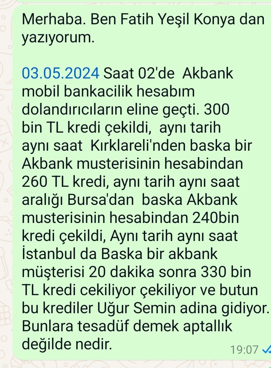 #Akbankmağdurları