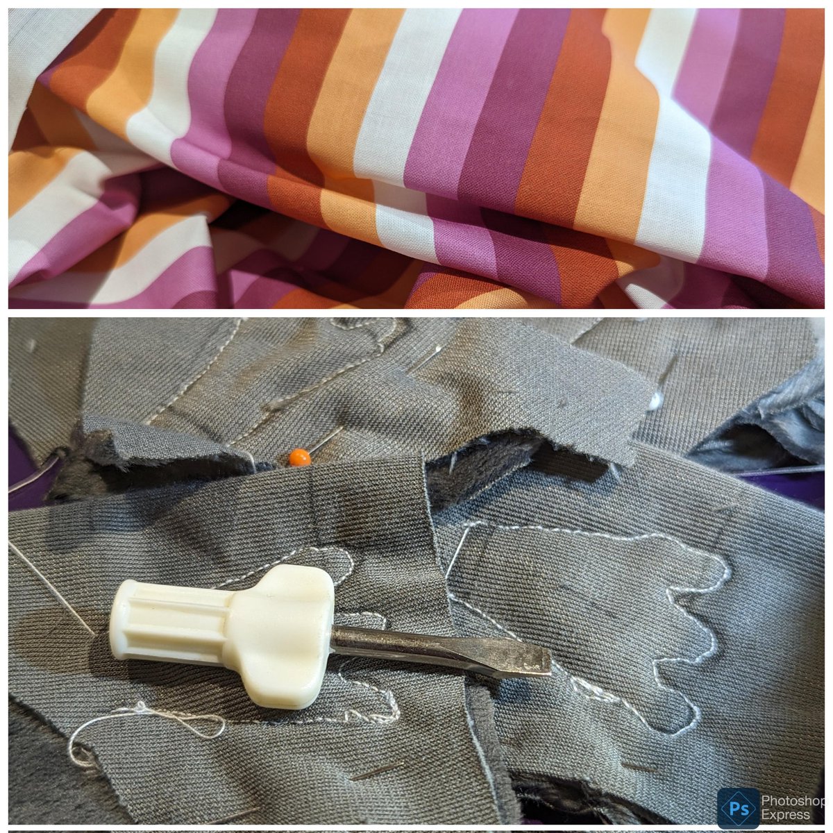 JennyWrenCreate's tweet photo. You know it's serious sewing when the screwdriver comes out ...  More bats will be in store in the next week or so! 

I've also just taken delivery of some #LesbianPride fabric, so expect bears shortly 

#QueerBusiness #SmallBusinessUK #PrideMonth #QueerBears #WelshBusiness https://t.co/t7SAl4o4sF