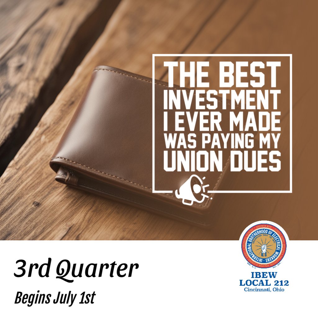 💰 "The best investment I ever made was paying my union dues." Joining the union means securing a better future for you and your family. #UnionStrong #IBEW #BestInvestment #Solidarity 💪