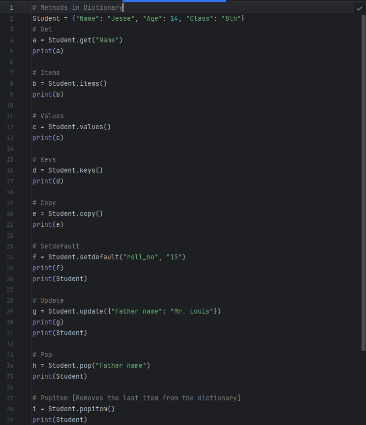 pratham_kshk's tweet photo. 🌟 Day 6 of My Python Journey! 🌟
Learned about:
- Dictionaries
- Dictionary methods
Solved several dictionary-related questions. More updates and programs coming soon! 🧠💻 #PythonLearning #CodingJourney #DailyProgress #LearnInPublic https://t.co/McWsyo9BA2